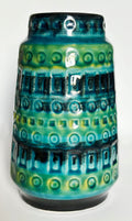 Vintage Blue Green Vase (W. Germany 200-18 mark)
