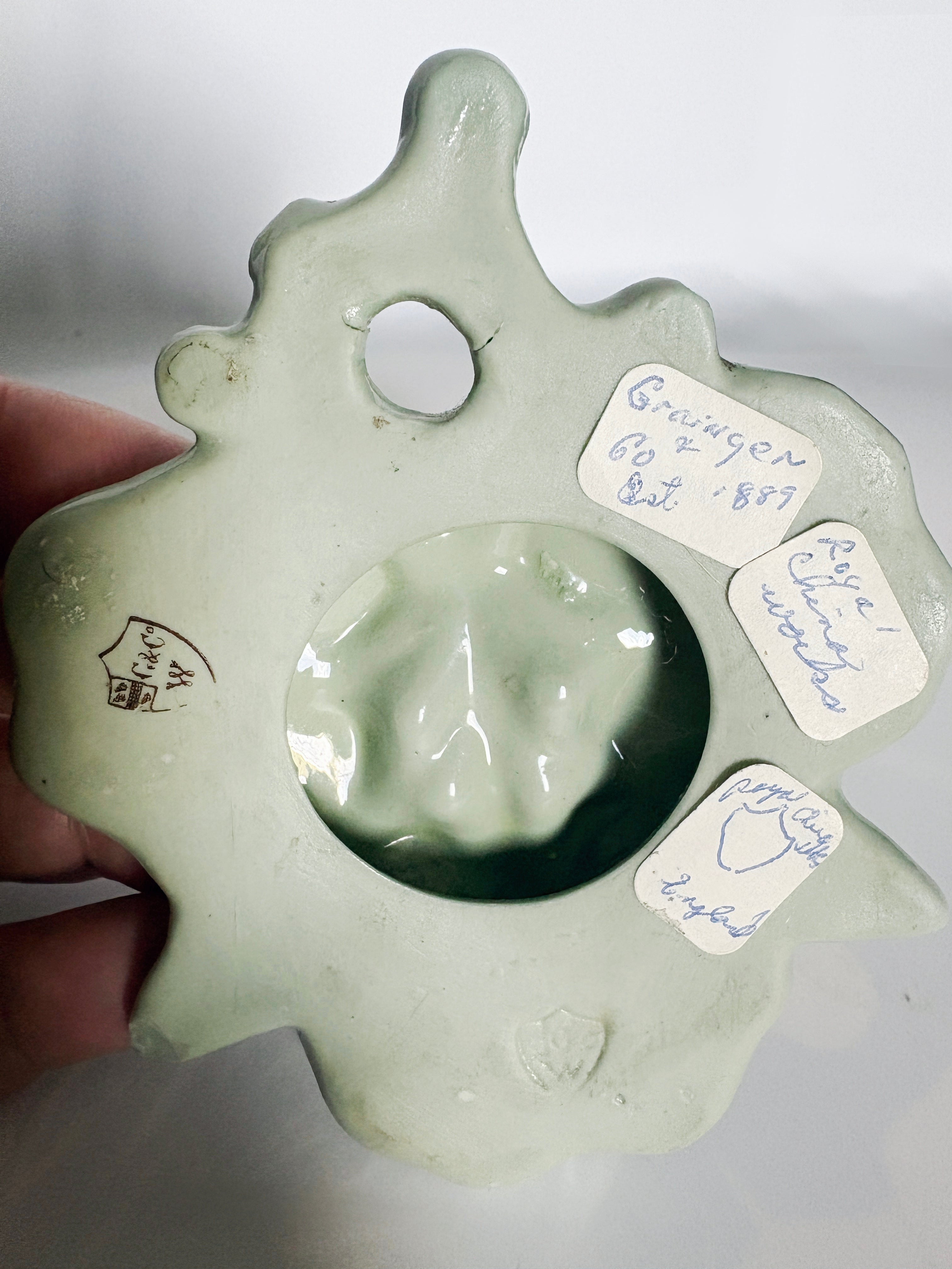 Vintage Grainger & Co. Worcester Molded Lily Wall Pocket