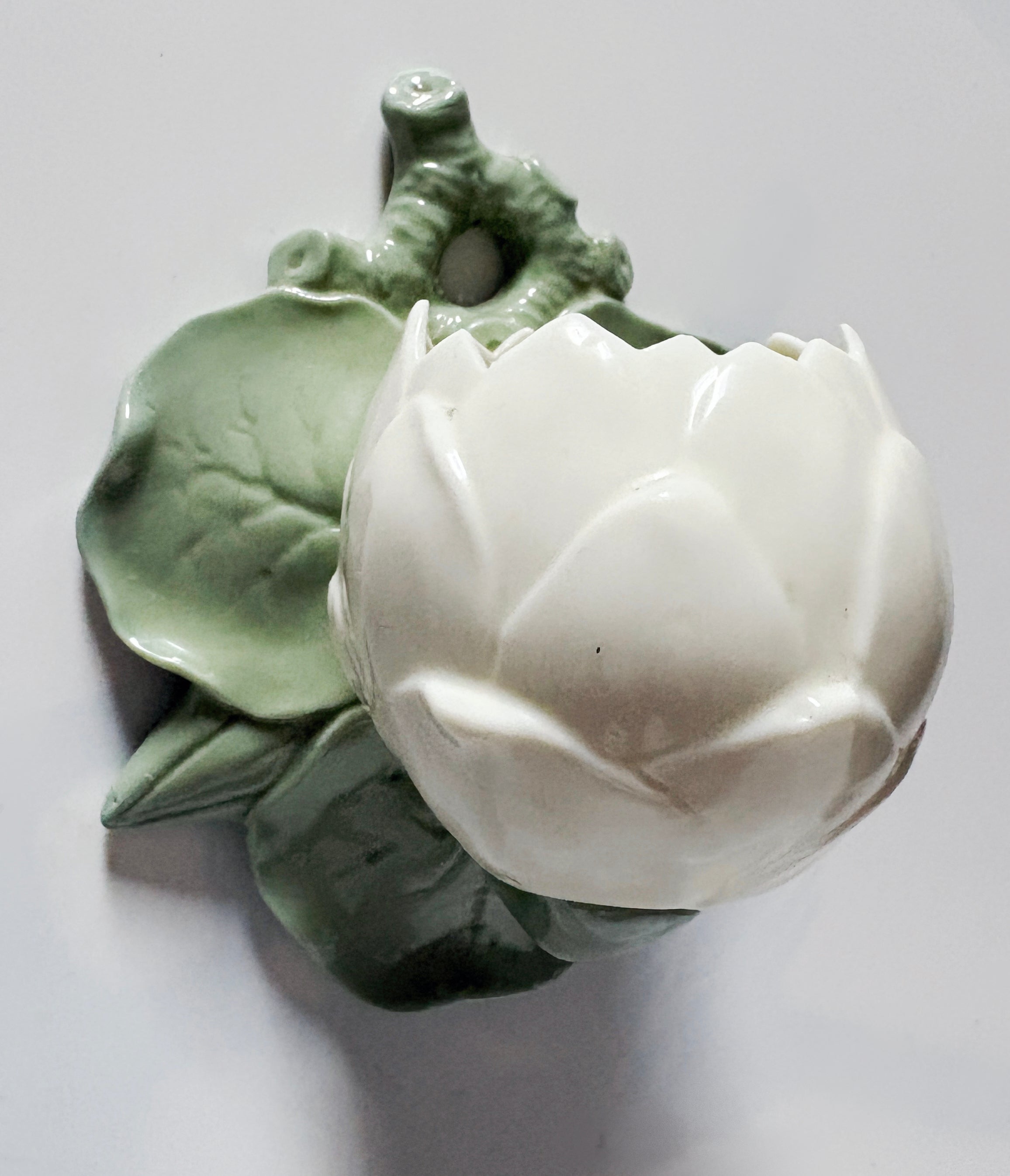 Vintage Grainger & Co. Worcester Molded Lily Wall Pocket