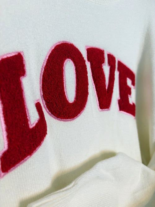 33 Degrees LOVE Varsity Sweater Women's XXL