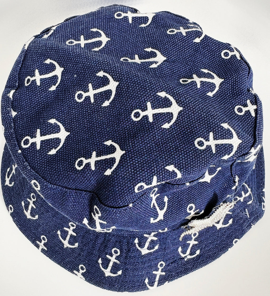 Ocean Reversible Bucket Hat with Starfish Brooch