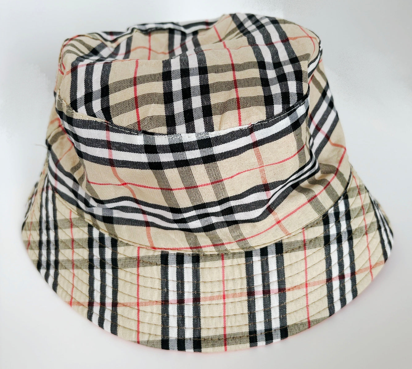 Reversible Bucket Hat Burberry-Inspired