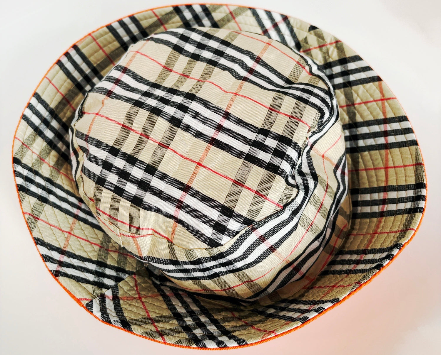 Reversible Bucket Hat Burberry-Inspired